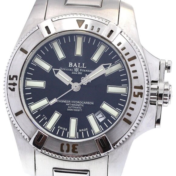 BALLWATCH Engineer Hydrocarbon DM1016A-S1J-BK Date Automatic Men's Watch - Picture 1 of 6